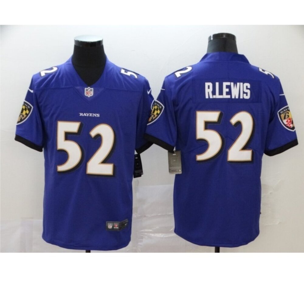 Mens Youths Select Ray Lewis Purple Jersey Stitched Vapor